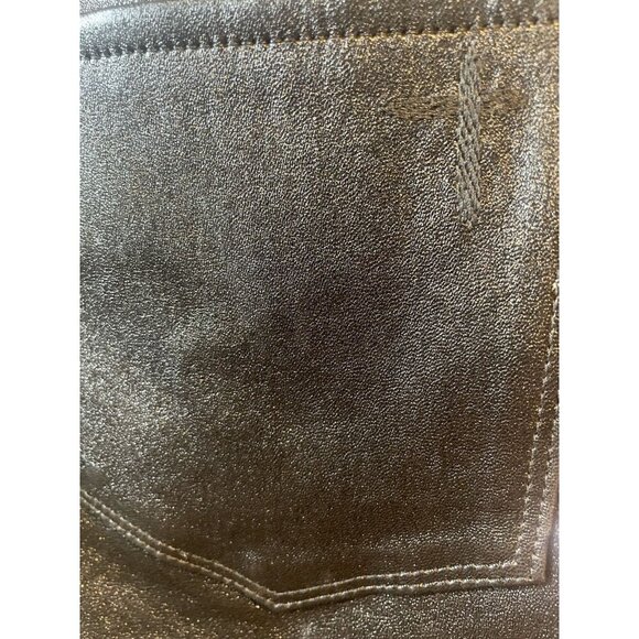 NWT RtA Kiki Flared Leather Cropped Shiny Pants Size 26 - Picture 13 of 15